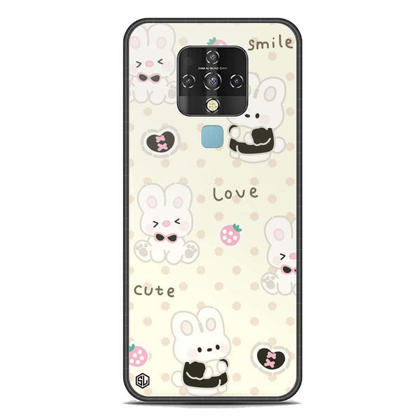 Cute Chic Series Soft Phone Case - Premium Glass Case - Design 4 - Tecno Camon 16