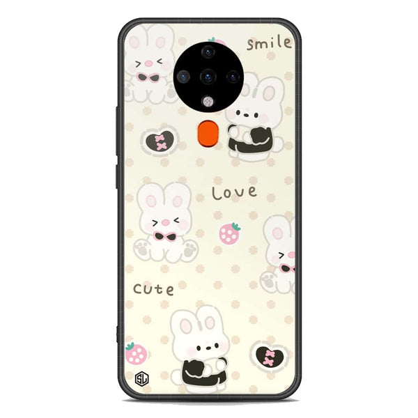 Cute Chic Series Soft Phone Case - Premium Glass Case - Design 4 - Tecno Spark 6