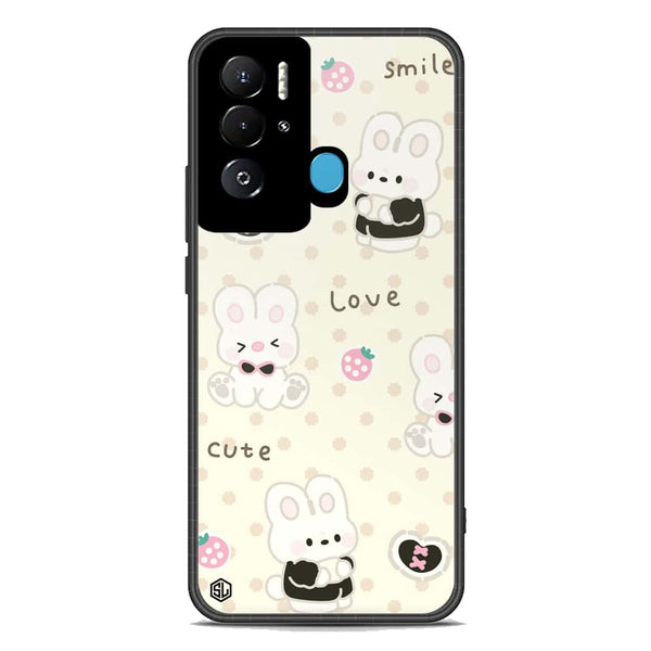 Cute Chic Series Soft Phone Case - Premium Glass Case - Design 4 - Tecno Pova Neo