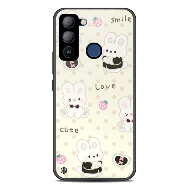 Cute Chic Series Soft Phone Case - Premium Glass Case - Design 4 - Tecno Pop 5 LTE