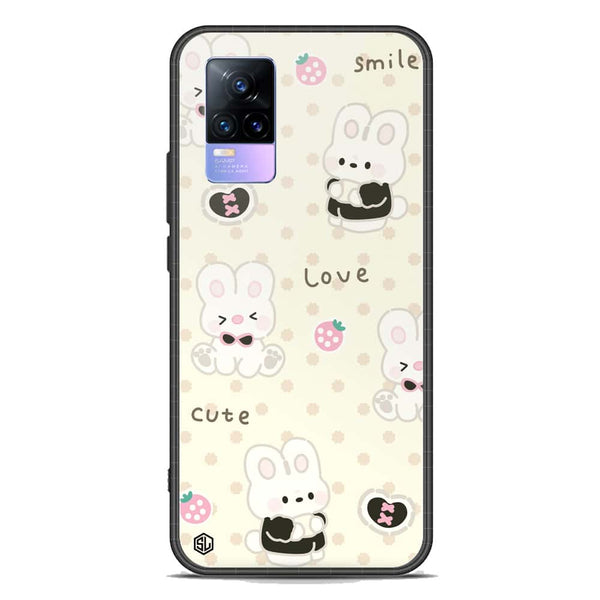 Cute Chic Series Soft Phone Case - Premium Glass Case - Design 4 - Vivo Y73