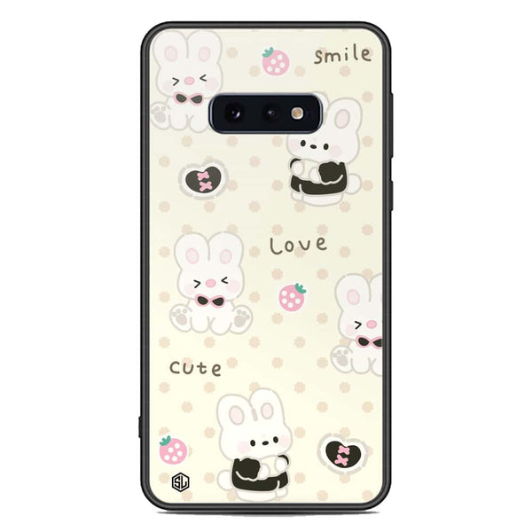 Cute Chic Series Soft Phone Case - Premium Glass Case - Design 4 - Samsung Galaxy S10e