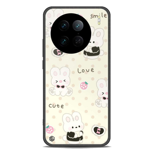 Cute Chic Series Soft Phone Case - Premium Glass Case - Design 4 - Vivo X90 Pro