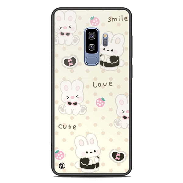 Cute Chic Series Soft Phone Case - Premium Glass Case - Design 4 - Samsung Galaxy S9 Plus