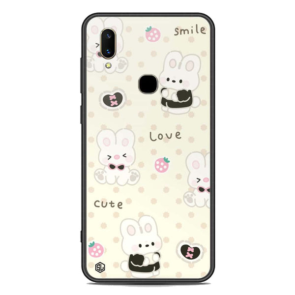 Cute Chic Series Soft Phone Case - Premium Glass Case - Design 4 - Vivo V11 Pro