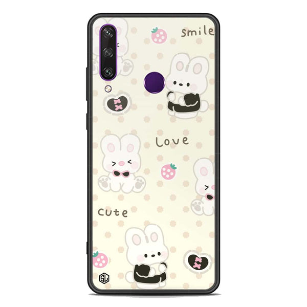 Cute Chic Series Soft Phone Case - Premium Glass Case - Design 4 - Huawei Y6p