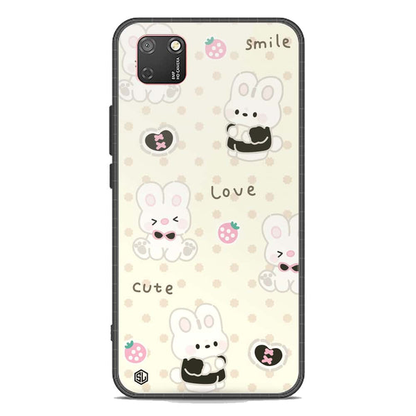 Cute Chic Series Soft Phone Case - Premium Glass Case - Design 4 - Huawei Y5p