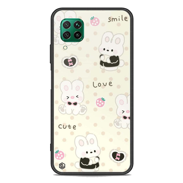 Cute Chic Series Soft Phone Case - Premium Glass Case - Design 4 - Huawei Nova 7i