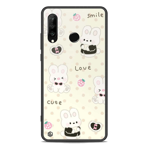 Cute Chic Series Soft Phone Case - Premium Glass Case - Design 4 - Huawei Nova 4e
