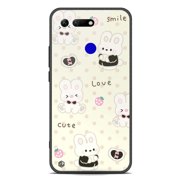 Cute Chic Series Soft Phone Case - Premium Glass Case - Design 4 - Huawei Honor View 20