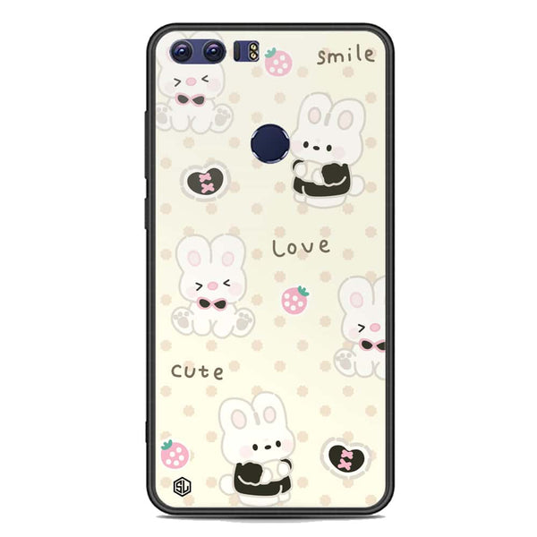 Cute Chic Series Soft Phone Case - Premium Glass Case - Design 4 - Huawei Honor 8