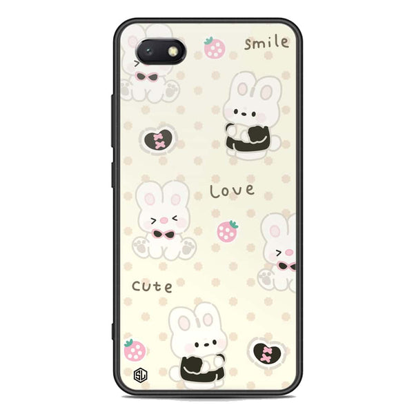 Cute Chic Series Soft Phone Case - Premium Glass Case - Design 4 - Huawei Honor 7S