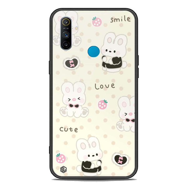 Cute Chic Series Soft Phone Case - Premium Glass Case - Design 4 - Realme C3