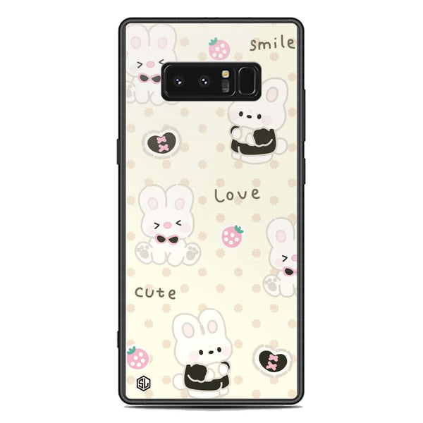 Cute Chic Series Soft Phone Case - Premium Glass Case - Design 4 - Samsung Galaxy Note 8