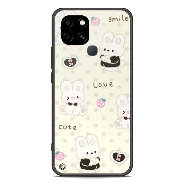 Cute Chic Series Soft Phone Case - Premium Glass Case - Design 4 - Infinix Smart 6