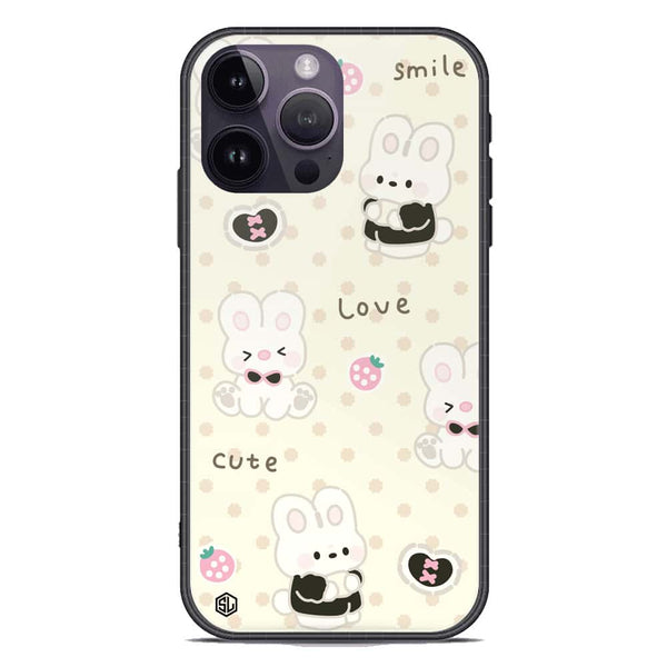 Cute Chic Series Soft Phone Case - Premium Glass Case - Design 4 - iPhone 14 Pro Max
