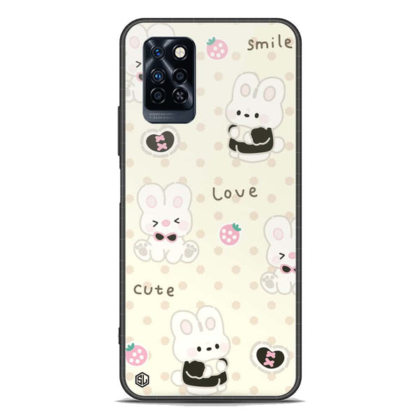 Cute Chic Series Soft Phone Case - Premium Glass Case - Design 4 - Infinix Note 10 Pro