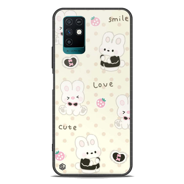 Cute Chic Series Soft Phone Case - Premium Glass Case - Design 4 - Infinix Note 10
