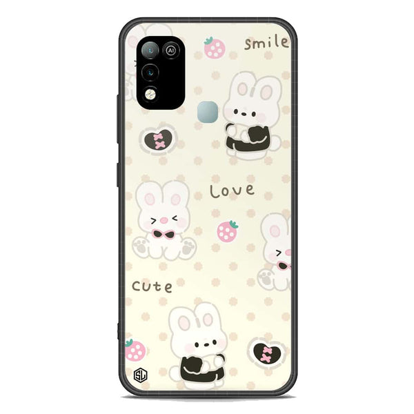Cute Chic Series Soft Phone Case - Premium Glass Case - Design 4 - Infinix Hot 10 Play