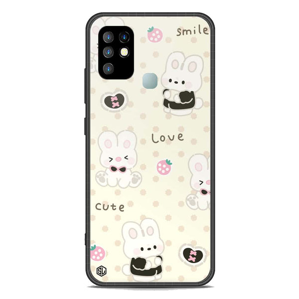 Cute Chic Series Soft Phone Case - Premium Glass Case - Design 4 - Infinix Hot 10