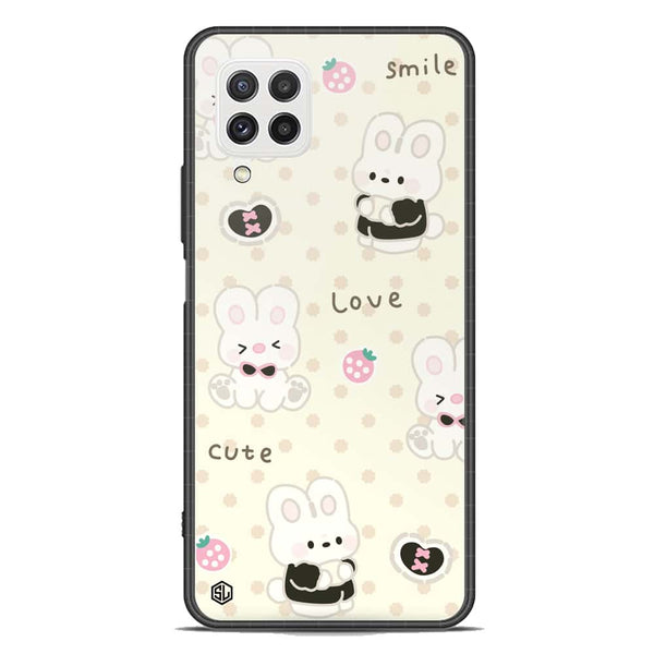 Cute Chic Series Soft Phone Case - Premium Glass Case - Design 4 - Samsung Galaxy M22