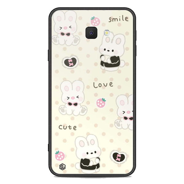 Cute Chic Series Soft Phone Case - Premium Glass Case - Design 4 - Samsung Galaxy J7 Prime