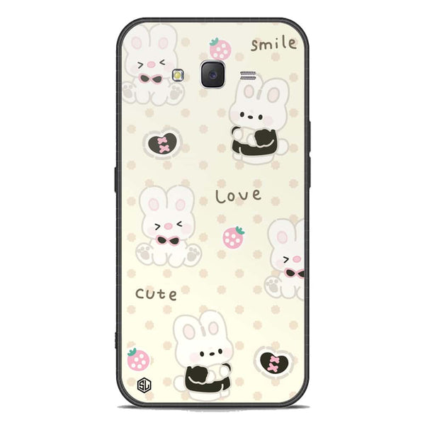Cute Chic Series Soft Phone Case - Premium Glass Case - Design 4 - Samsung Galaxy J7 2015