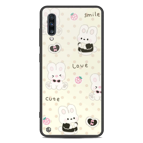 Cute Chic Series Soft Phone Case - Premium Glass Case - Design 4 - Samsung Galaxy A70