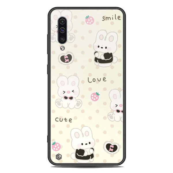 Cute Chic Series Soft Phone Case - Premium Glass Case - Design 4 - Samsung Galaxy A50