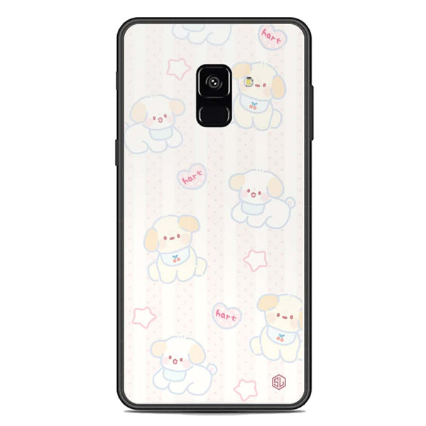 Cute Chic Series Soft Phone Case - Premium Glass Case - Design 5 - Samsung Galaxy A8 2018