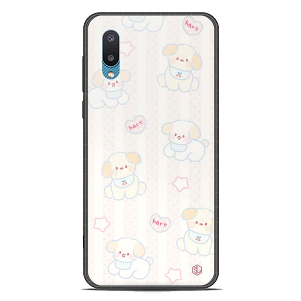 Cute Chic Series Soft Phone Case - Premium Glass Case - Design 5 - Samsung Galaxy A02