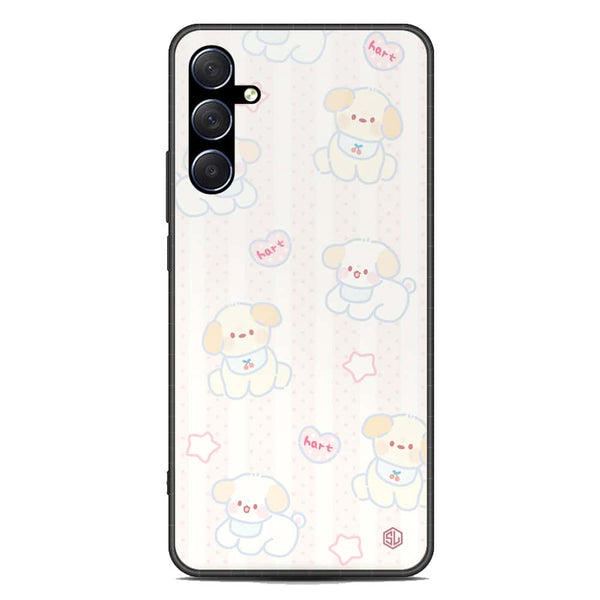 Cute Chic Series Soft Phone Case - Premium Glass Case - Design 5 - Samsung Galaxy M53