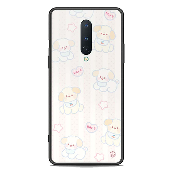 Cute Chic Series Soft Phone Case - Premium Glass Case - Design 5 - OnePlus 8 4G