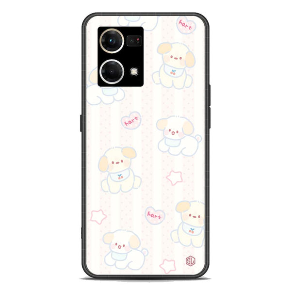 Cute Chic Series Soft Phone Case - Premium Glass Case - Design 5 - Oppo Reno 8 4G