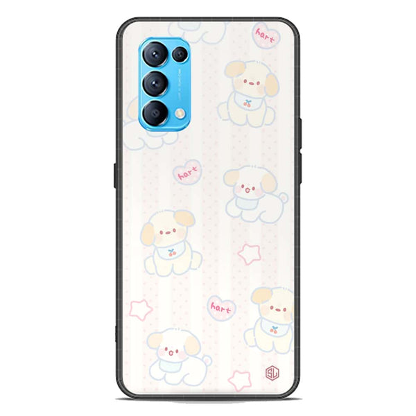 Cute Chic Series Soft Phone Case - Premium Glass Case - Design 5 - Oppo Reno 5 5G