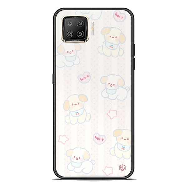Cute Chic Series Soft Phone Case - Premium Glass Case - Design 5 - Oppo Reno 4 Lite