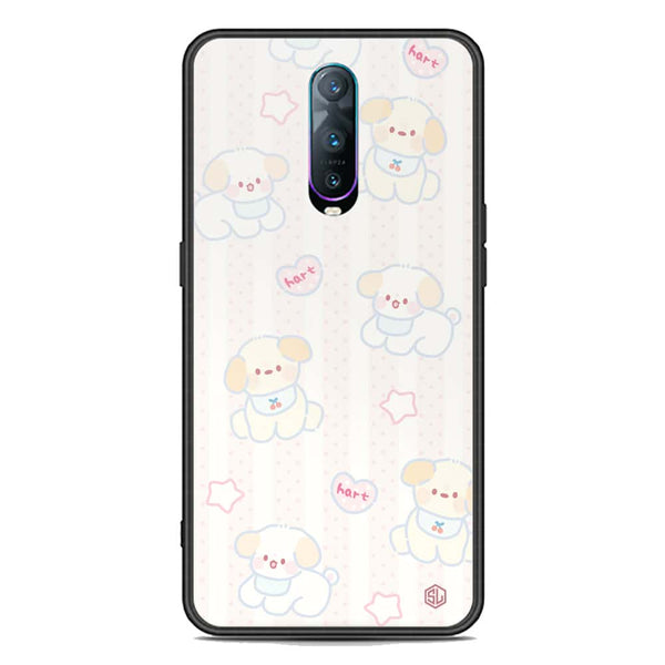Cute Chic Series Soft Phone Case - Premium Glass Case - Design 5 - Oppo R17 Pro