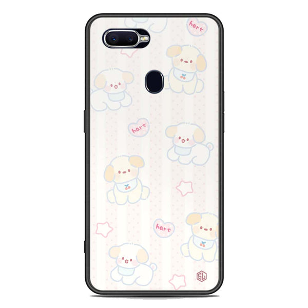 Cute Chic Series Soft Phone Case - Premium Glass Case - Design 5 - Oppo F9 Pro