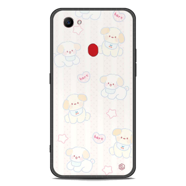 Cute Chic Series Soft Phone Case - Premium Glass Case - Design 5 - Oppo F7