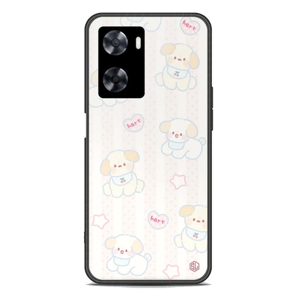 Cute Chic Series Soft Phone Case - Premium Glass Case - Design 5 - Oppo A57e