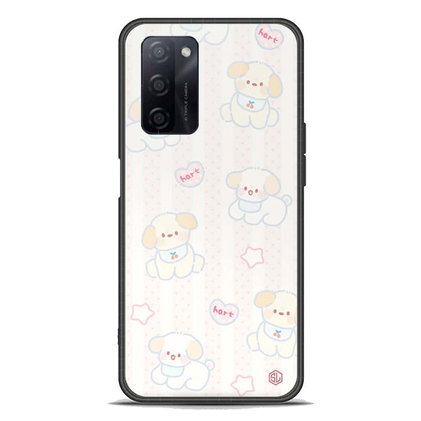 Cute Chic Series Soft Phone Case - Premium Glass Case - Design 5 - Oppo A55s