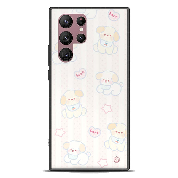 Cute Chic Series Soft Phone Case - Premium Glass Case - Design 5 - Samsung Galaxy S22 Ultra 5G