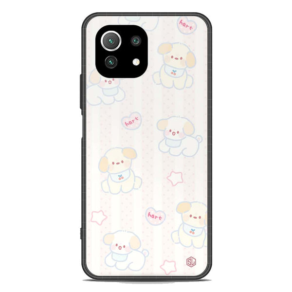 Cute Chic Series Soft Phone Case - Premium Glass Case - Design 5 - Xiaomi Mi 11 Lite