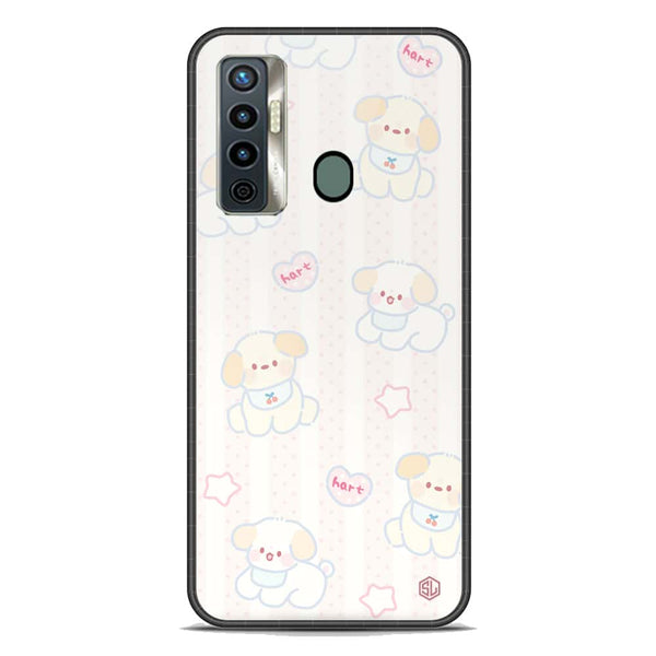 Cute Chic Series Soft Phone Case - Premium Glass Case - Design 5 - Tecno Camon 17