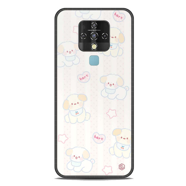 Cute Chic Series Soft Phone Case - Premium Glass Case - Design 5 - Tecno Camon 16