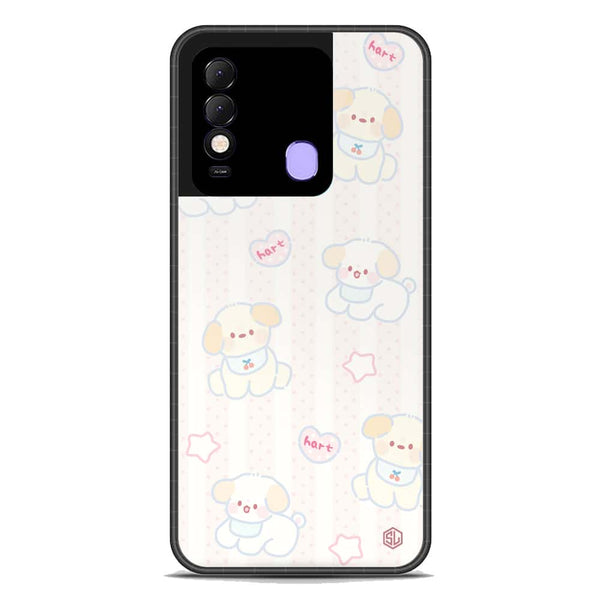 Cute Chic Series Soft Phone Case - Premium Glass Case - Design 5 - Tecno Spark 8