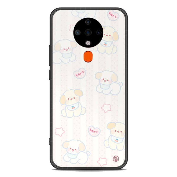 Cute Chic Series Soft Phone Case - Premium Glass Case - Design 5 - Tecno Spark 6