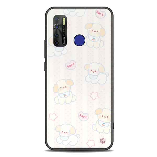 Cute Chic Series Soft Phone Case - Premium Glass Case - Design 5 - Tecno Spark 5