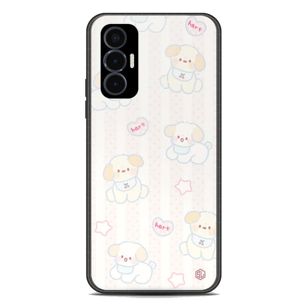 Cute Chic Series Soft Phone Case - Premium Glass Case - Design 5 - Tecno Pova 3