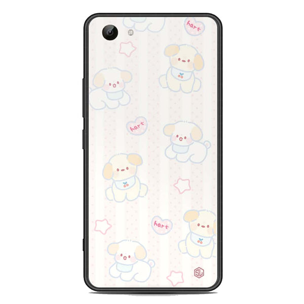 Cute Chic Series Soft Phone Case - Premium Glass Case - Design 5 - Vivo Y81